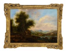 Brand, Johann Christian - Circle of, River Landscape with Figures