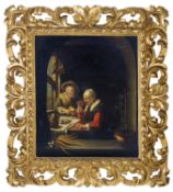 J. Aglietti et Fils nach Frans van Mieris d.Ä. "Das Bauernmahl". 1650 -1655.