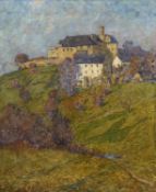 Wilhelm Eller, Blick auf Schloss Hartenstein (Erzgebirge). 1913.