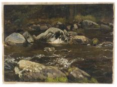 Christian Friedrich Gille "Im Rabenauer Grund". Um 1860/1870.