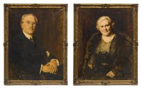 Konrad Immanuel Böhringer, Porträt Berta Reucker / Porträt Prof. Alfred Reucker. 1931.