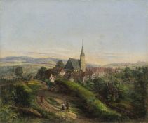 Carl August Wizani (auch Witzani), Blick auf Dohna. Um 1797– 1812.