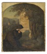 Johann Martin Niederée "Die Nonne auf dem Friedhof". 1851.