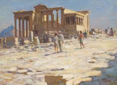 Hermann Kohlmann "Am Erechtheion, Athen". 1941.