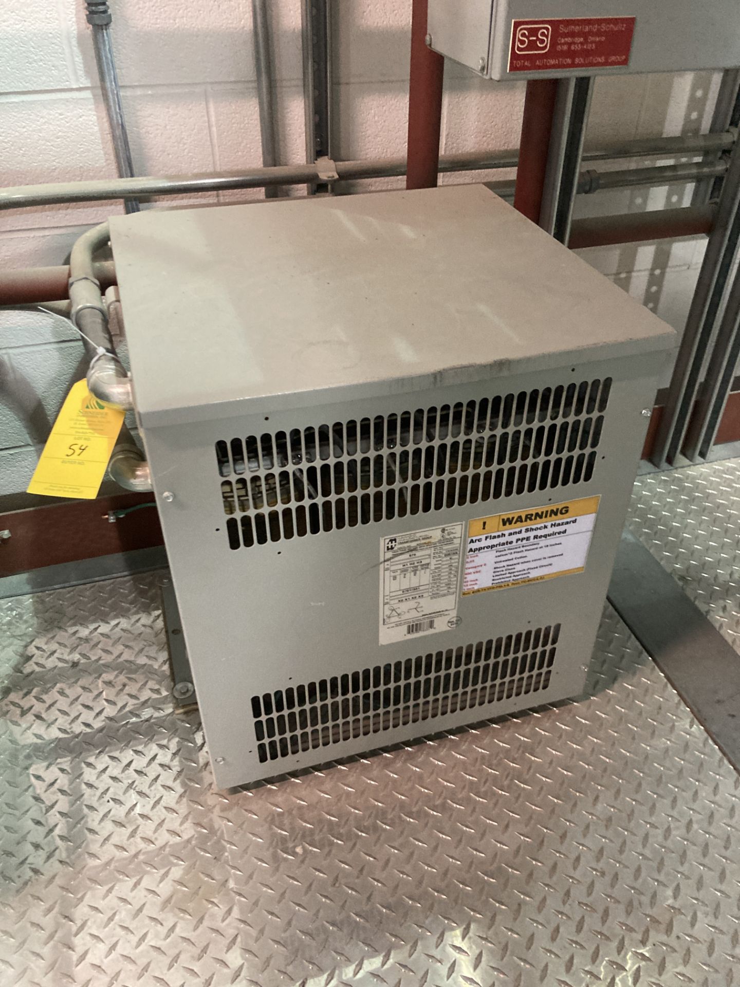 Hammond transformer, part no D051NN, 51 kva, 575/331 lv x 575 hv ...
