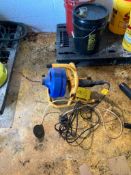 Power cord drill sew auger with off/on foot actuator