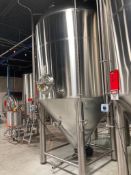 B Cast 60 bbl insulated glycol jacket 304SS fermentation tank, model BC-BFT 60BBBL, 14.9 jacket pres
