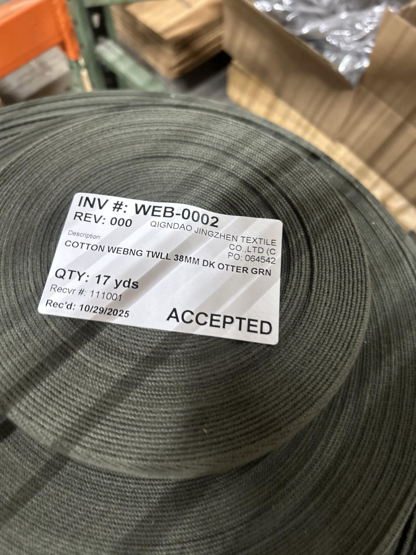 PALLET LOT – WEBBING & STRAPPING ROLLS - Image 5 of 5