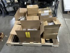 Pallet of snaphooks, dog snaps used for bags, dog leashes, mostly solid brass