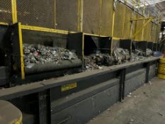 Lubo Systems GRB 2000X1300 Conveyor - Rubber Belt, Supported by Rollers, (Order# 200670066-390, Year