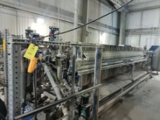Siemens J-Press Filter Press System; Model 1200N32-76/94-100/125SYLC; Serial F008404; Year 2009; 100