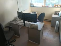 Room and contents with desk and misc computer contents
