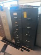 Lot of 2 filing cabinets with contents