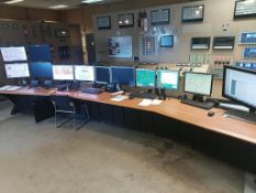 Desk with control operation approximately 15ft