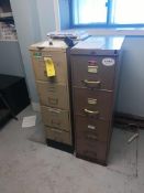 Lot of 2 file cabinets