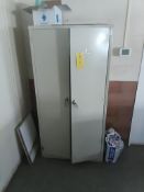 Metal filing cabinet with contents