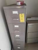 Lot of 7 filing cabinets with contents