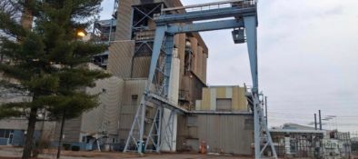 P and H 50/15 Ton Double Hoist Crane with Remote and Cab, approximately 60 foot Span x 30 foot Uprig