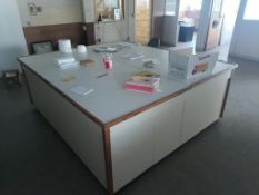 Drafting table with contents 7ft by 8ft