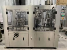 (Located in Normal, IL ) Cime Careddu Gold GOLD DPS 6/6/1C -monoblock Rinser, Rotary Bottle Filler &