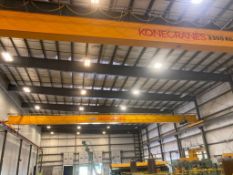 Kone overhead crane, 3300 kg capacity, approx 60 ft span