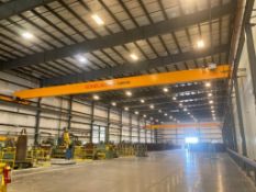 Kone overhead crane, 3300 kg capacity, approx 60 ft span