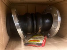 Proco expansion joint with flange ends, 4 in x 12 in lg, flanges, EPDM Type EE, 225 lb max, 250 degr