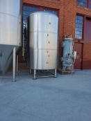 BrewPro Polished stainless steel bright tank, 90 BBL, approx 7.5' diameter x 18' 9" Tall, Ser# 90FV1