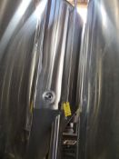 American Beer Equipment Polished stainless steel jacketed fermentation tank, 30 BBL, approx 6' diame