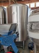American Beer Equipment Polished stainless steel jacketed Brite tank, 30 BBL, approx 6' diameter x 1