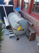 tall pressure tank for boiler blow down, approx 3' diameter x 7' tall, Loading/Rigging Fee: $350