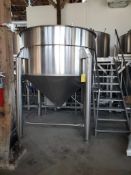 SK-SKRLJ Polished stainless steel wort tank, 30BBL, Jacketed, Loading/Rigging Fee: $1,100