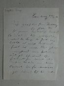 Winternitz - Eigenhändiger Brief