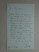 Moscheles - Brief an Meser