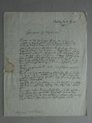 Drobisch - Brief an Kapellmeister