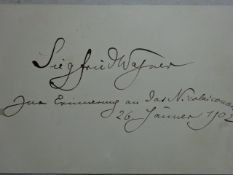 Wagner - Autogrammblatt