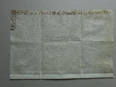 Kaufbrief auf Pergament 1702