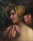 Rudolf FUCHS (1868 - 1918). "Das Mädchen mit der Goldhaube". 1912.