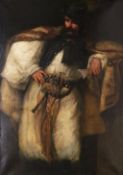 Gyula VON BENCZUR (1844 - 1920) zugeschrieben. Ungarischer Hirte / Bauer mit Fokosch.