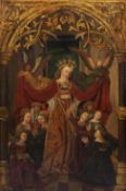 UNSIGNIERT (XVIII). Schutzmantelmadonna.