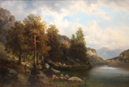 Justus VAN OLTEN (XIX). Gebirgssee.