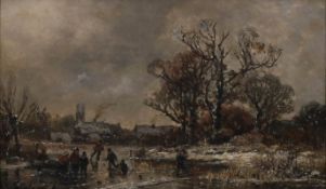 Adolf STADEMANN (1824 - 1895). Winterfreude.