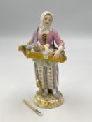 MEISSEN. Pariser Ausrufer. Mutter mit Kinderwiege. 1. Wahl.