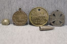 Konvolut versch. Militärischer Gegenstände aus dem ersten Weltkrieg