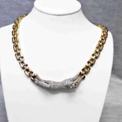 Collier im Stil von Cartier 18 Karat