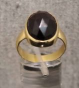Granatring 18 Karat Gelbgold