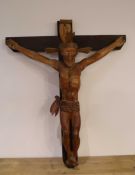 großes Holzkreuz für Hausschrein