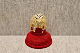 Schwerer Galaring 18 Karat Gelbgold