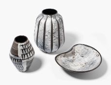 Gustav Spörri, 2 Vasen mit Schale