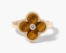Van Cleef & Arpels Tigerauge-Diamant-Ring